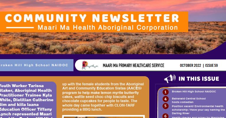 Maari Ma Health Community Newsletter Issue 59