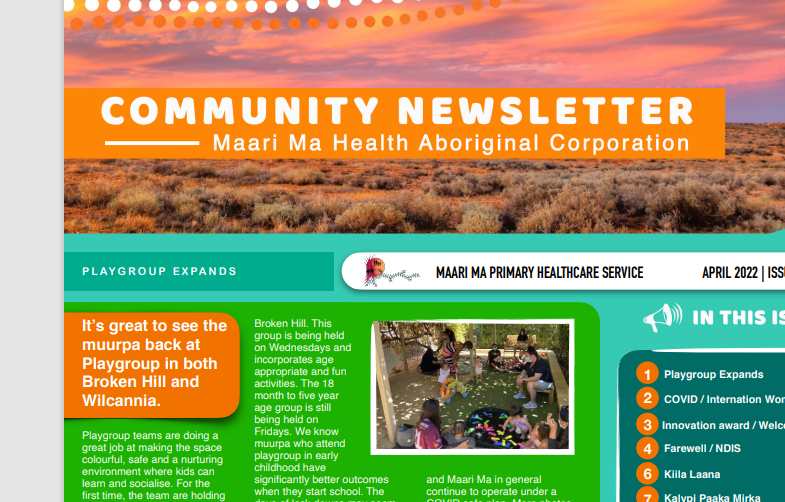 Maari Ma Health Community Newsletter Issue 92
